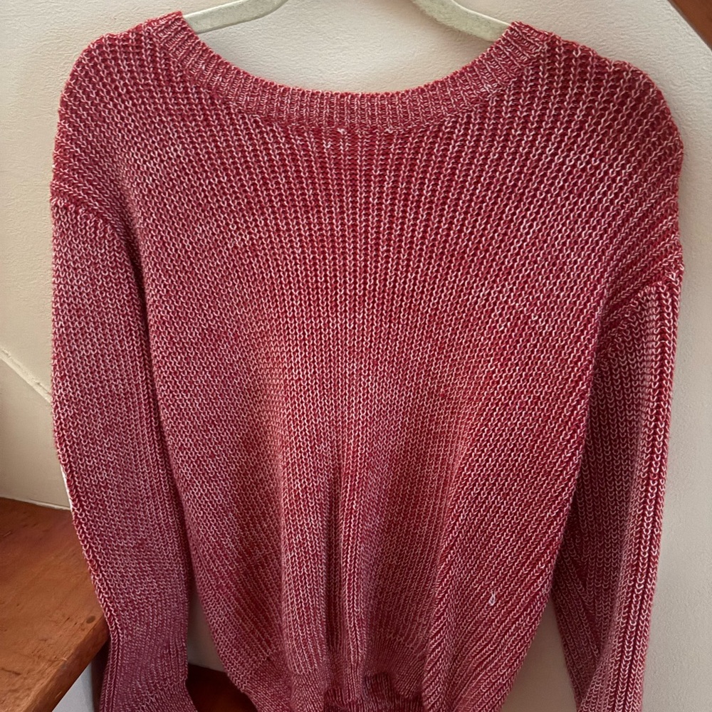 Amazon Women's Burgundy Knit Sweater